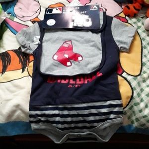 Majestic MLB kids 3 piece bodysuit set